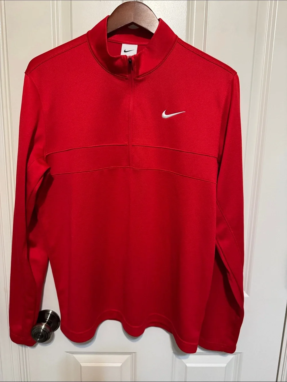 Nike Men’s Red Half-Zip Performance Jacket